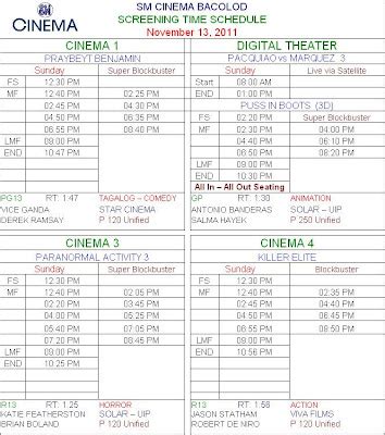 sm bacolod cinema schedule